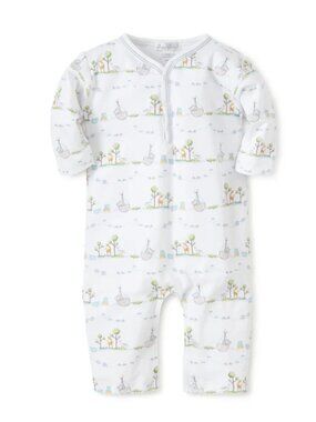 Kissy Kissy Blue Noah's Print Playsuit 6-9M, EUC